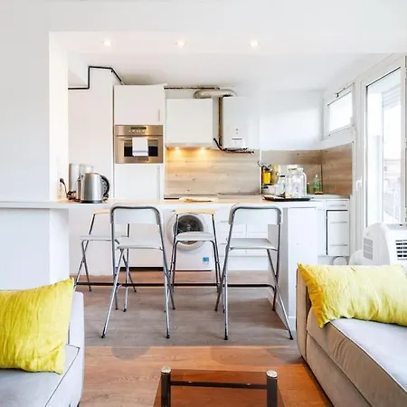 1 Bedroom/clim/wifi, St Michel Station 公寓 *